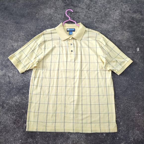 Jos. A. Bank Leadbetter Golf Polo Shirt Mens L Yellow Summer Outdoor Performance - Picture 1 of 7